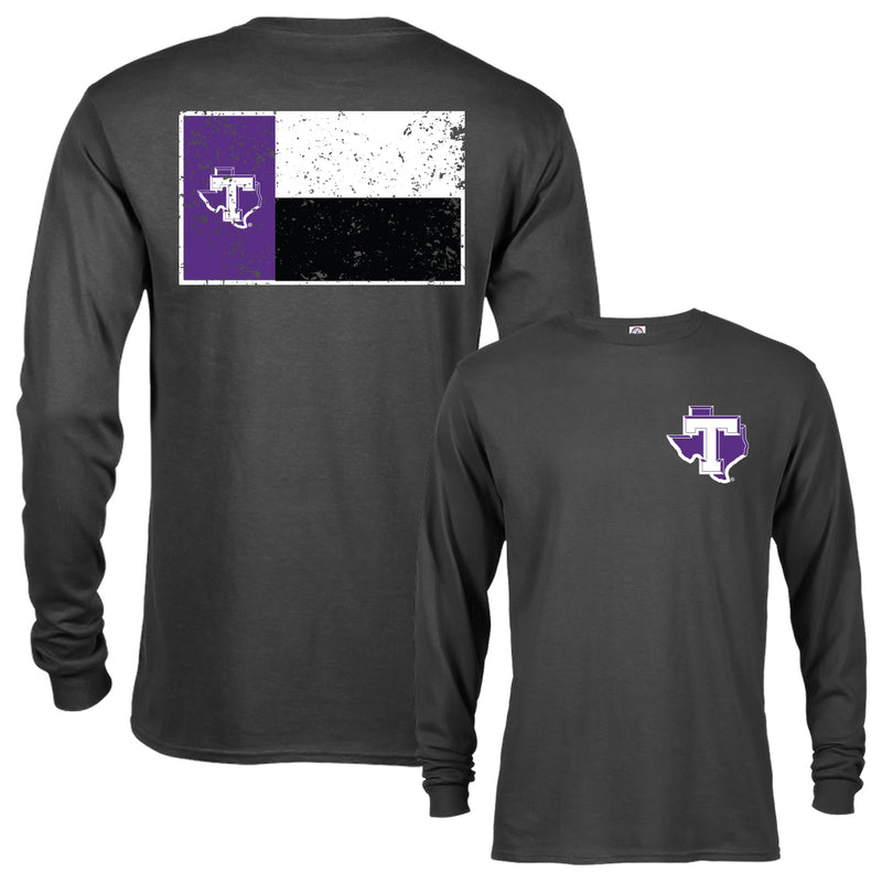 Tarleton State University Texans School Flag Logo Long Sleeve T-Shirt