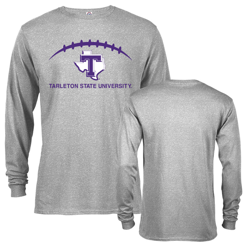 Tarleton State University Texans Laces Out Football Long Sleeve T-Shirt