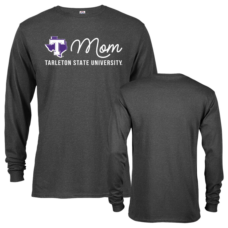 Tarleton State University Texans Mom Mother Proud Parent Logo Long Sleeve T-Shirt