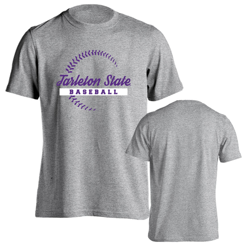 Tarleton State University Texans Baseball Seams Short Sleeve T-Shirt