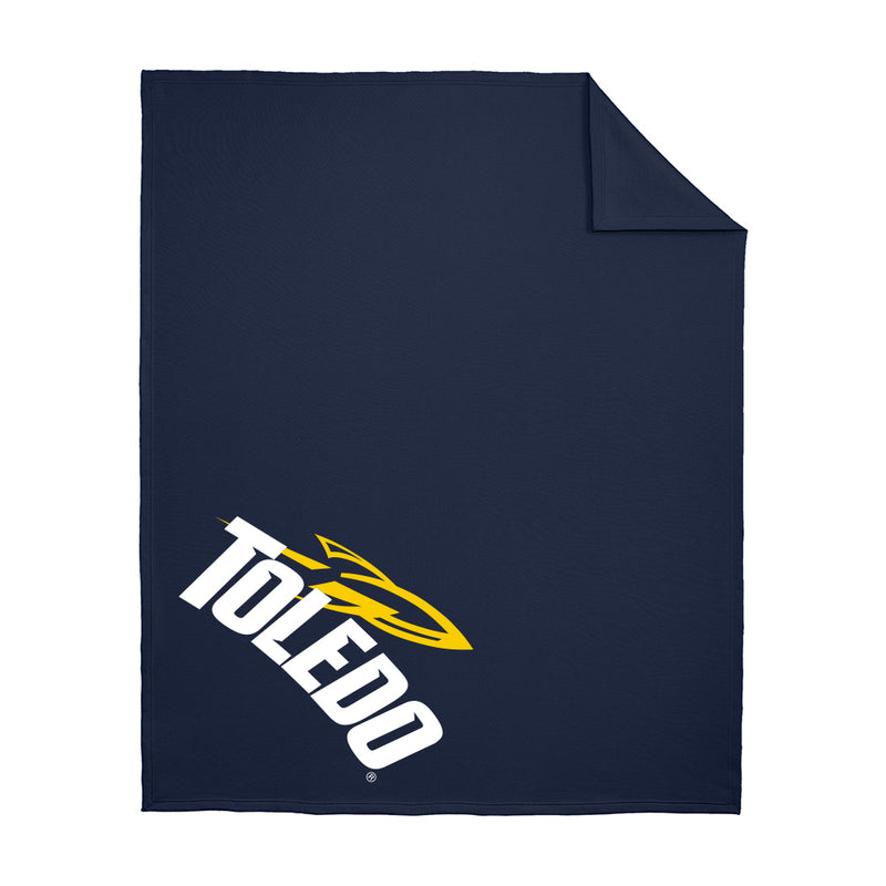 Toledo Rockets Prime Logo Comfortable Stadium Fleece Throw Blanket 50x60