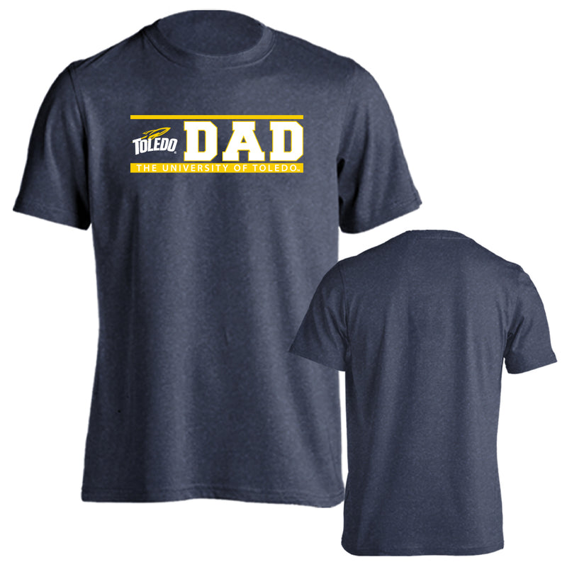 University of Toledo Rockets Dad Father Parent Toledo Rockets Short Sleeve Tee