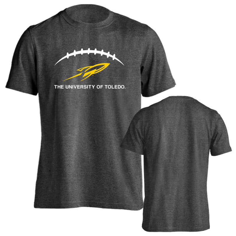 University of Toledo Rockets Football Laces Toledo Rockets Short Sleeve T-shirt