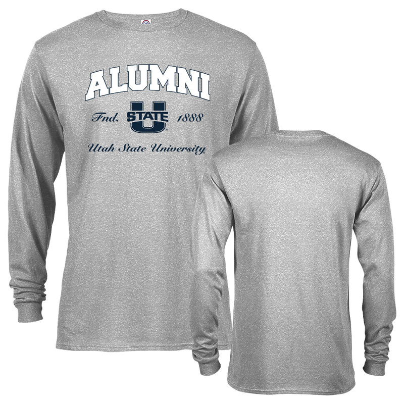 Utah State University Aggies Alumni Script Text Utah State Long Sleeve T-Shirt