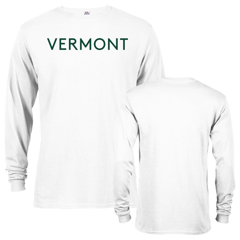 University of Vermont Catamounts UVM Arch Text Adult Tee Long Sleeve T-Shirt