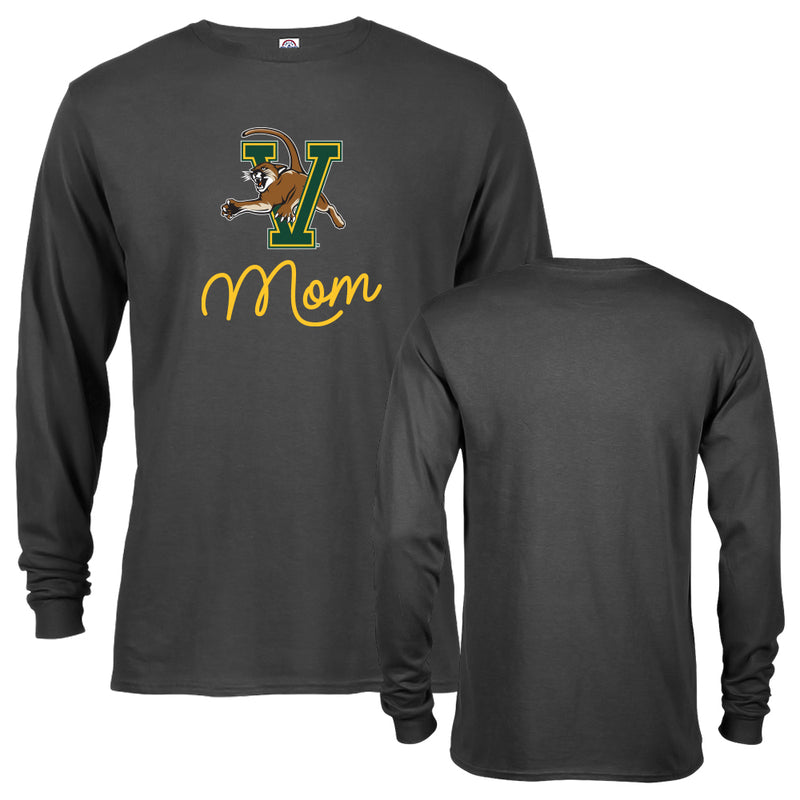 University of Vermont Catamounts UVM Mom Mother Parent Long Sleeve T-shirt Tee
