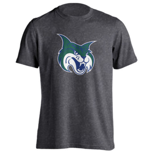 Georgia College GCSU Bobcats Long Sleeve T-Shirt – Charcoal Heather With Arch Mascot Logo, Size Large - View #4