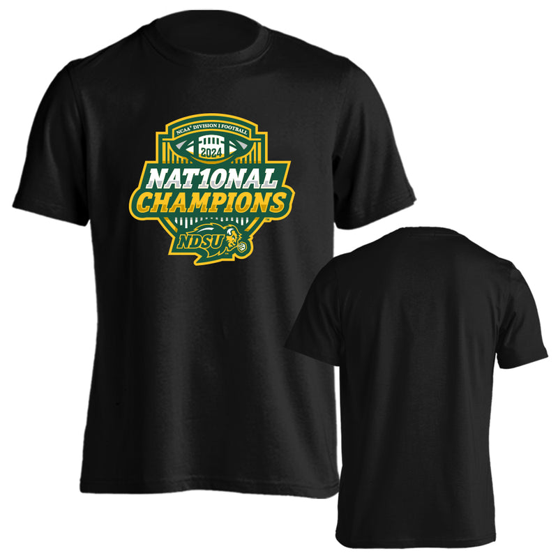 North Dakota State Bison 2025 NCAA DII Football National Champions Official Logo T-Shirt