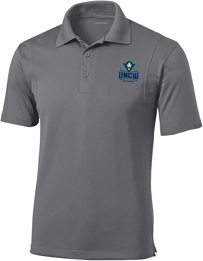 University of North Carolina Wilmington Seahawks Embroidered Athletic Logo Golf Polo Shirt