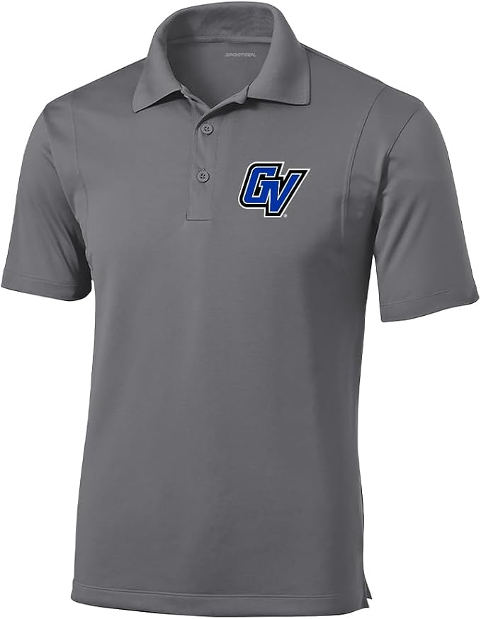 Grand Valley State University Lakers Embroidered Athletic Logo Golf Polo Shirt