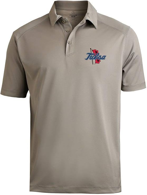 The University of Tulsa Golden Hurricanes Embroidered Athletic Logo Golf Polo Shirt