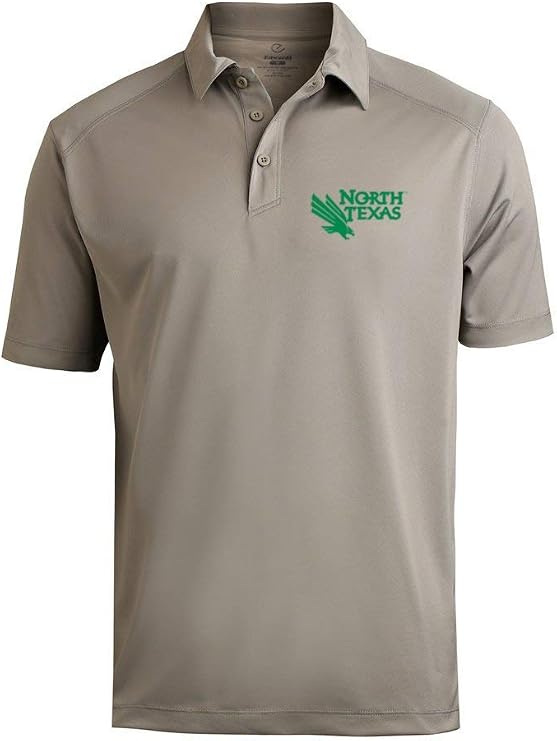 University of North Texas Mean Green Embroidered Athletic Logo Golf Polo Shirt