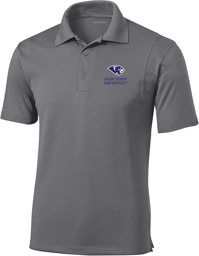 High Point University Panthers Embroidered Athletic Logo Golf Polo Shirt