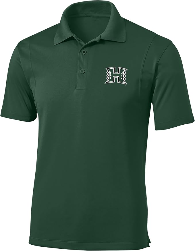University of Hawaii Rainbow Warriors Embroidered Athletic Logo Golf Polo Shirt