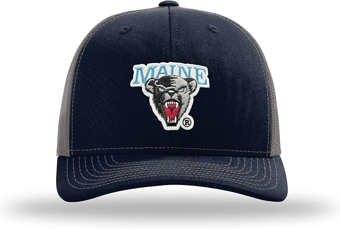 University of Maine Black Bears NCAA Officially Licensed Trucker Hat Richardson 112 Structured Mid Pro Snapback