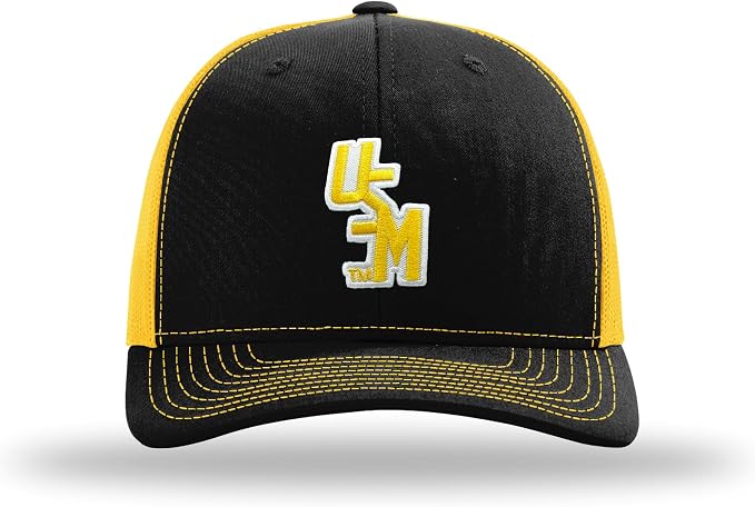University of Southern Miss Golden Eagles NCAA Officially Licensed Trucker Hat Richardson 112 Structured Mid Pro Snapback