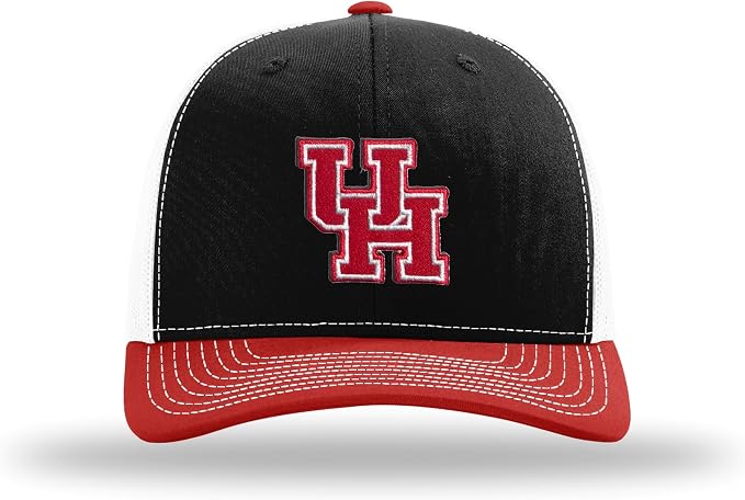 University of Houston Cougars NCAA Officially Licensed Trucker Hat Richardson 112 Structured Mid Pro Snapback