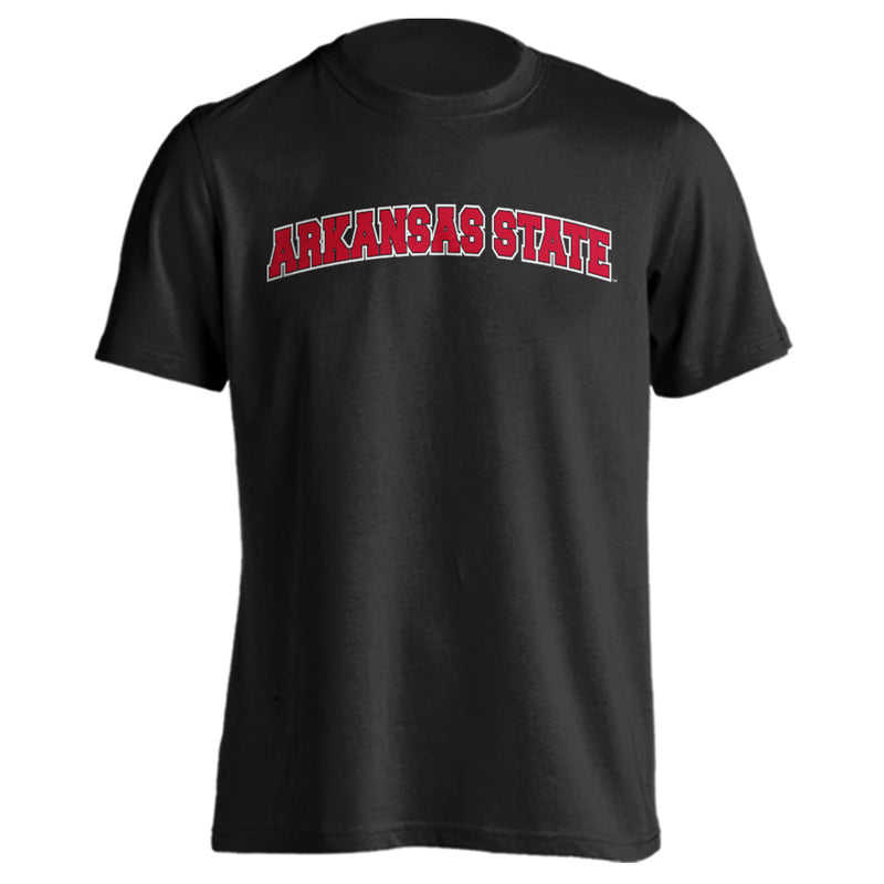 Arkansas State Red Wolves Arched Text Short Sleeve T-Shirt