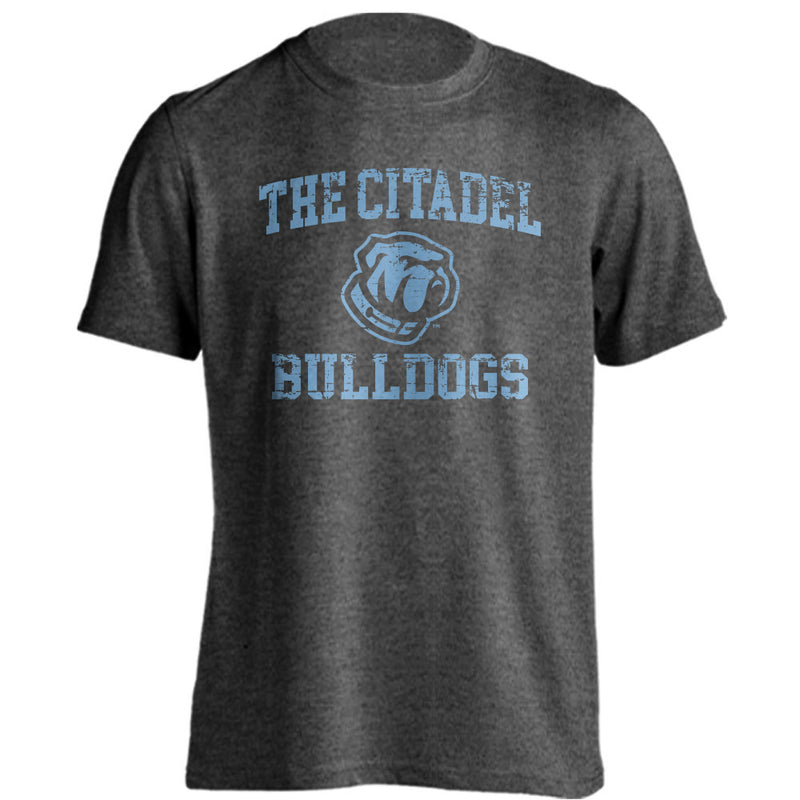 The Citadel Bulldogs Distressed Retro Logo Short Sleeve T-Shirt