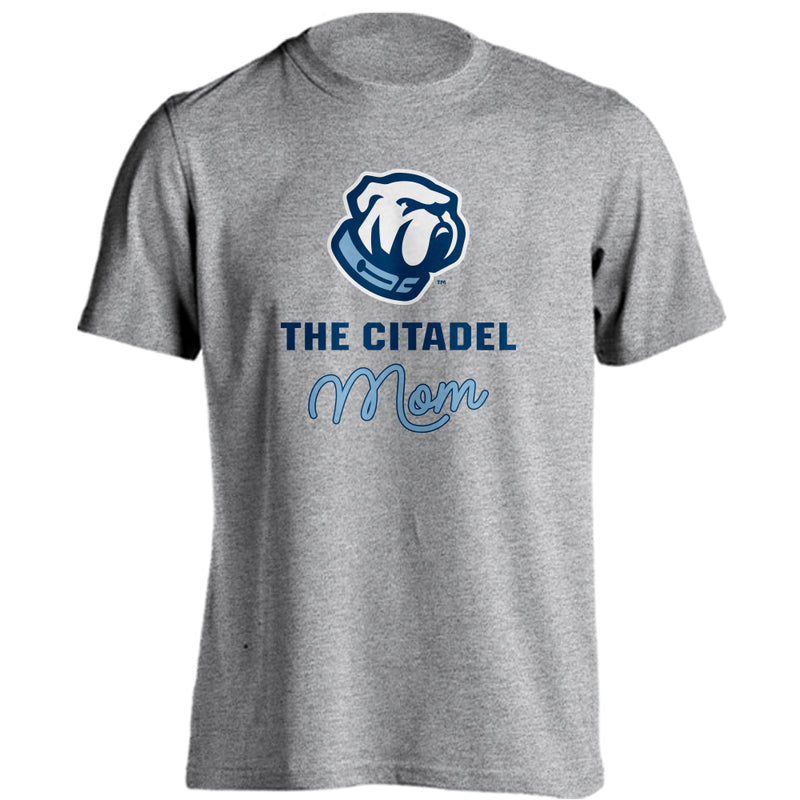 The Citadel Bulldogs Mom Logo Short Sleeve Tee Mother T-Shirt