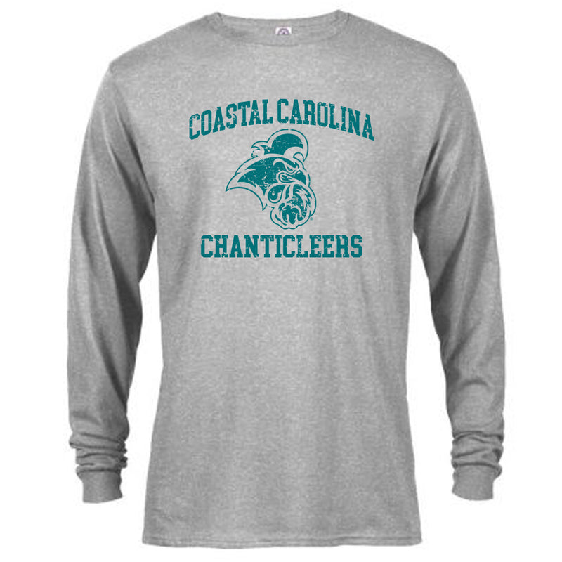 Coastal Carolina University Chanticleers Retro Distressed Long Sleeve Tee