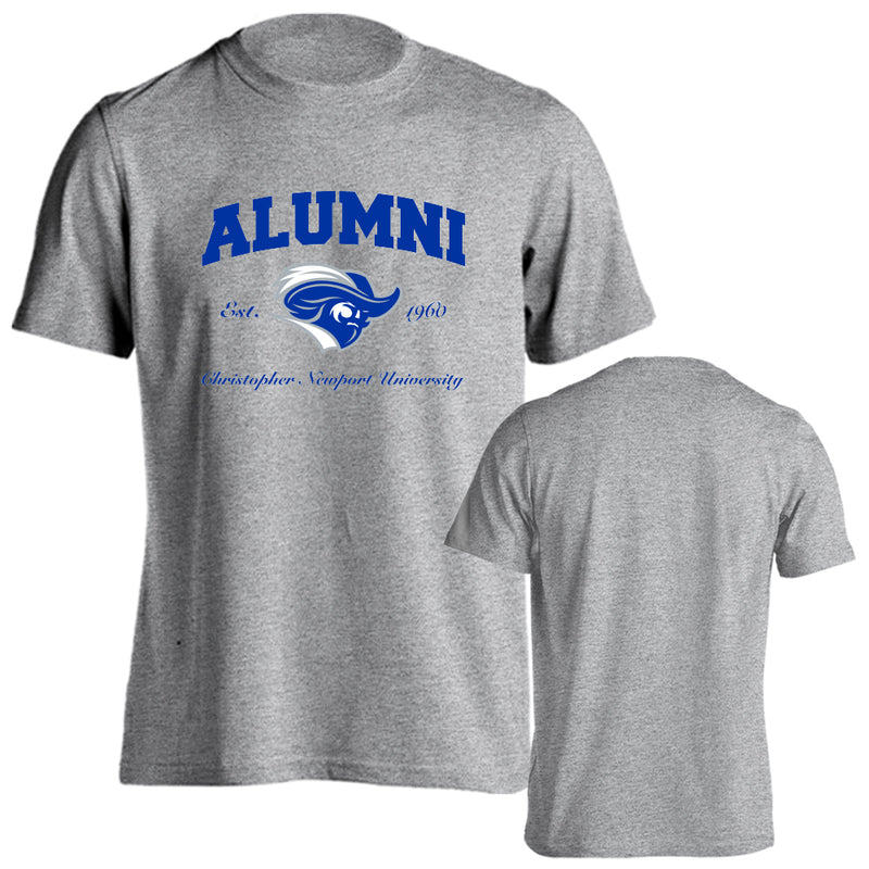 Christopher Newport University Captains Alumni Logo Short Sleeve T-Shirt