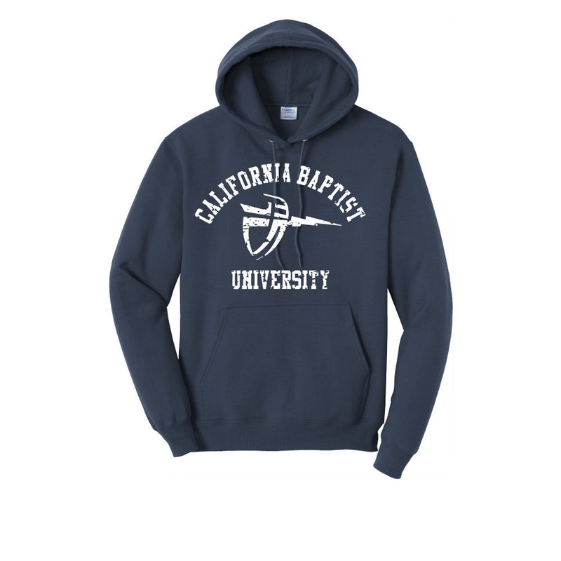 California Baptist University Distressed Retro Logo Hoodie Hooded Sweatshirt