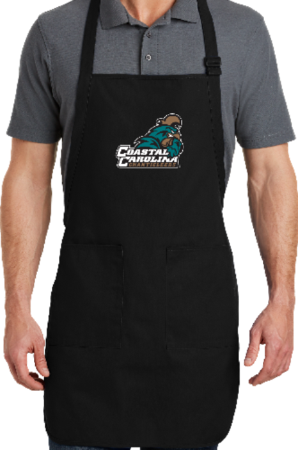 Coastal Carolina University Chanticleers Text With Mascot Apron