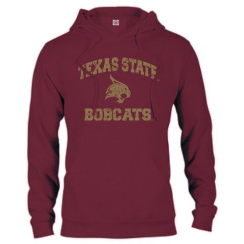 Texas State Bobcats Retro Distressed Vintage T-Shirt - Athletic Heather, Officially Licensed Fan Apparel - View #5
