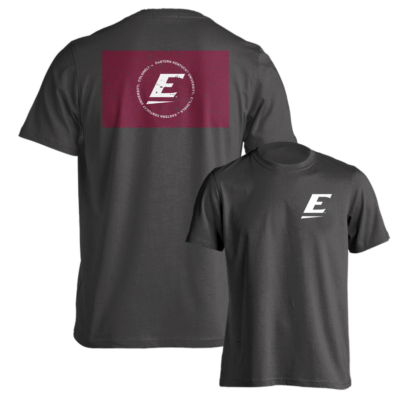Eastern Kentucky University EKU Colonels State Flag Logo Short Sleeve T-Shirt