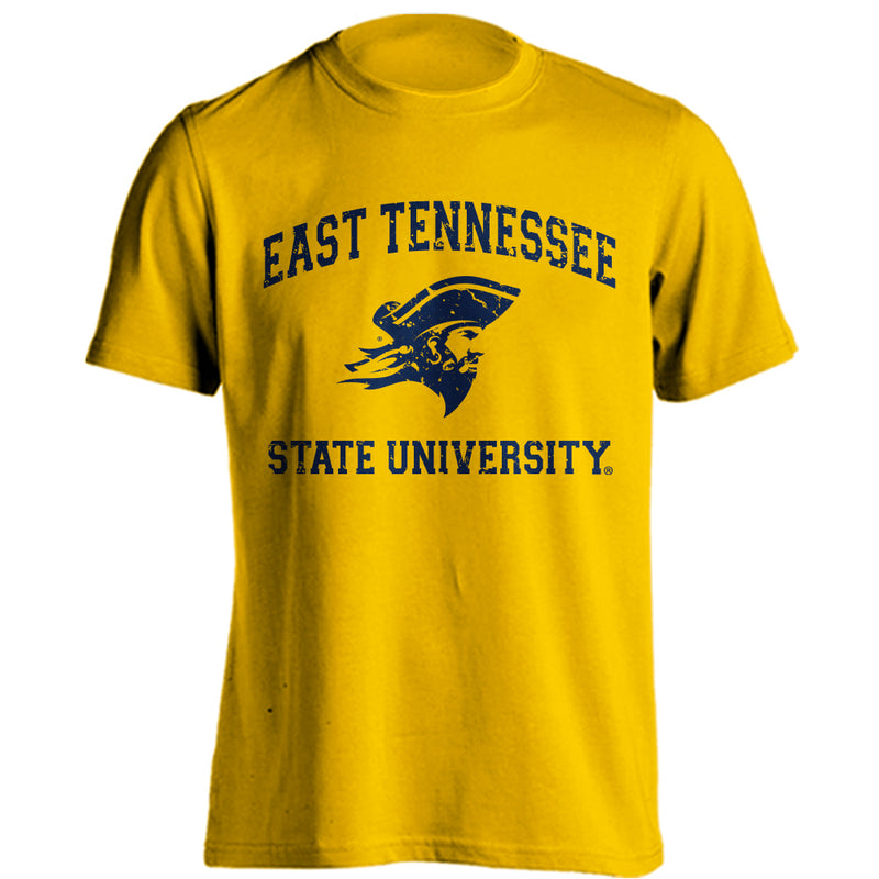 East Tennessee State University ETSU Buccaneers Retro Distressed Logo T-shirt