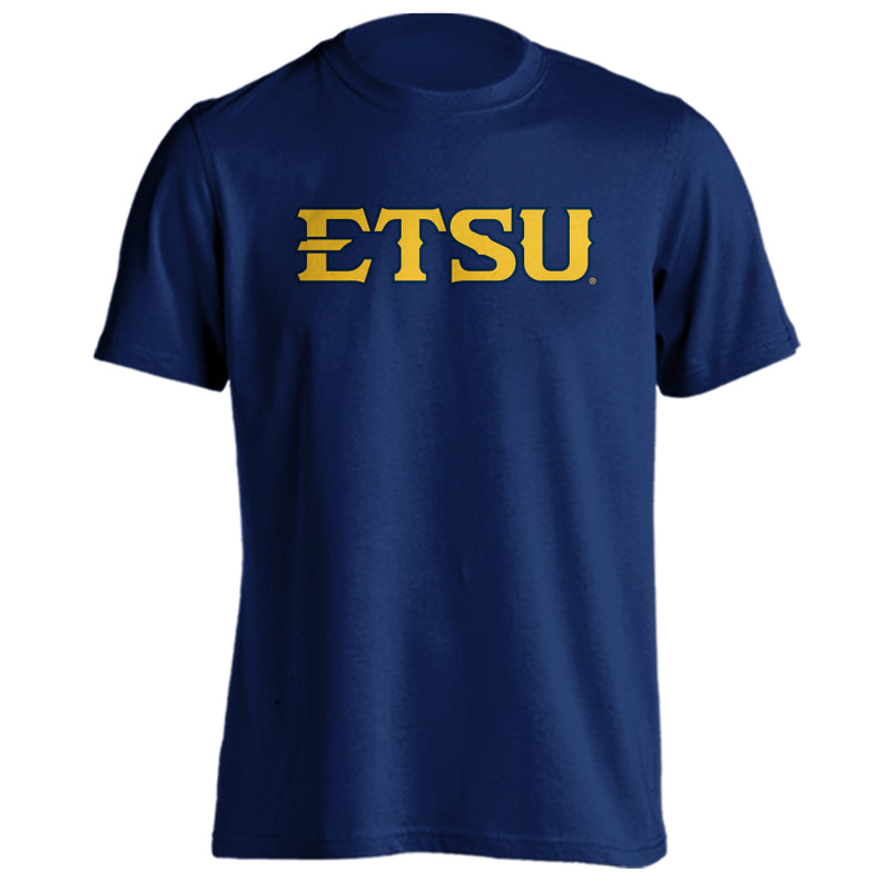 East Tennessee State University ETSU Buccaneers Text Short Sleeve T-shirt Tee