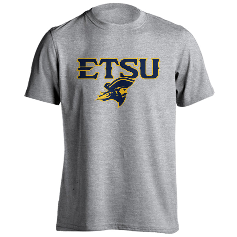 East Tennessee State University ETSU Buccaneers Text Logo Short Sleeve T-shirt