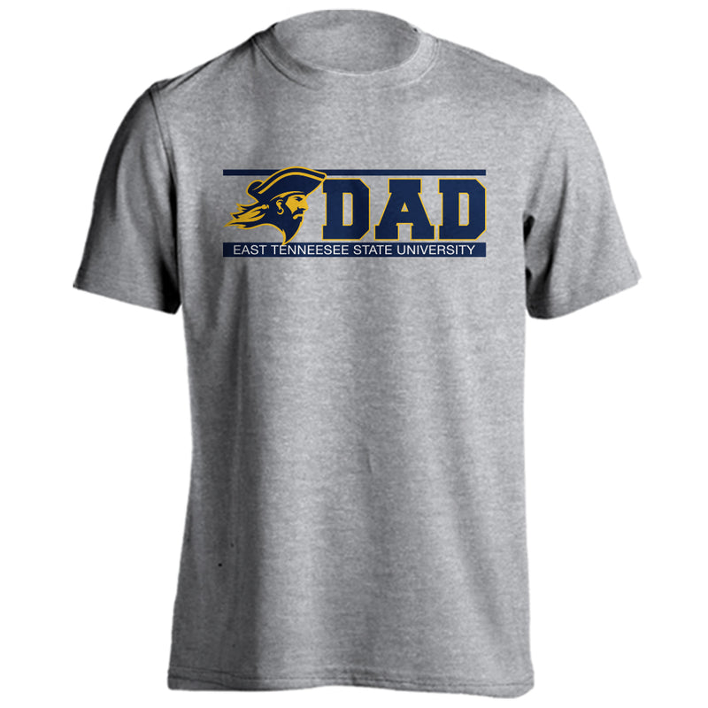East Tennessee State University ETSU Buccaneers Dad Father Parent Logo T-shirt