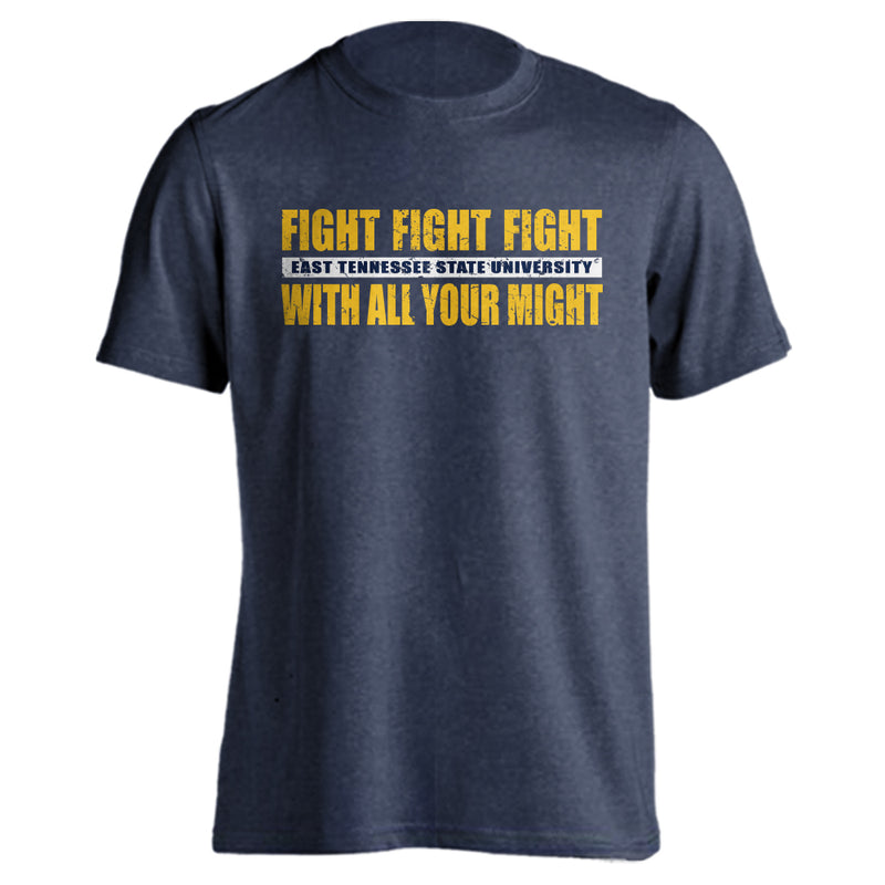 East Tennessee State University ETSU Buccaneers Fight Song Short Sleeve T-shirt