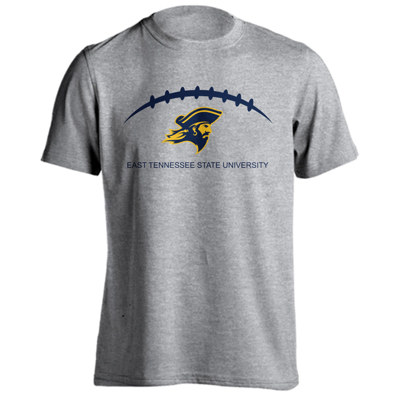 East Tennessee State University ETSU Buccaneers Football Laces Out Logo T-shir