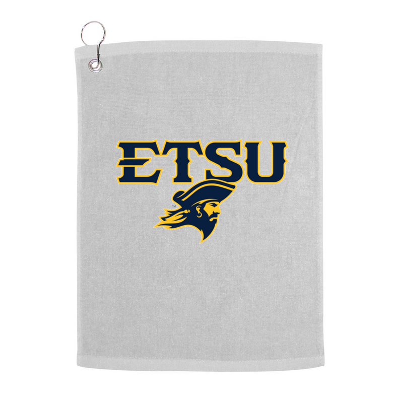 East Tennessee State University ETSU Buccaneers Golf Towel With Logo and Text