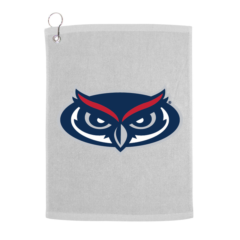 Florida Atlantic University Owls FAU Owls Golf Towel With Logo and Text