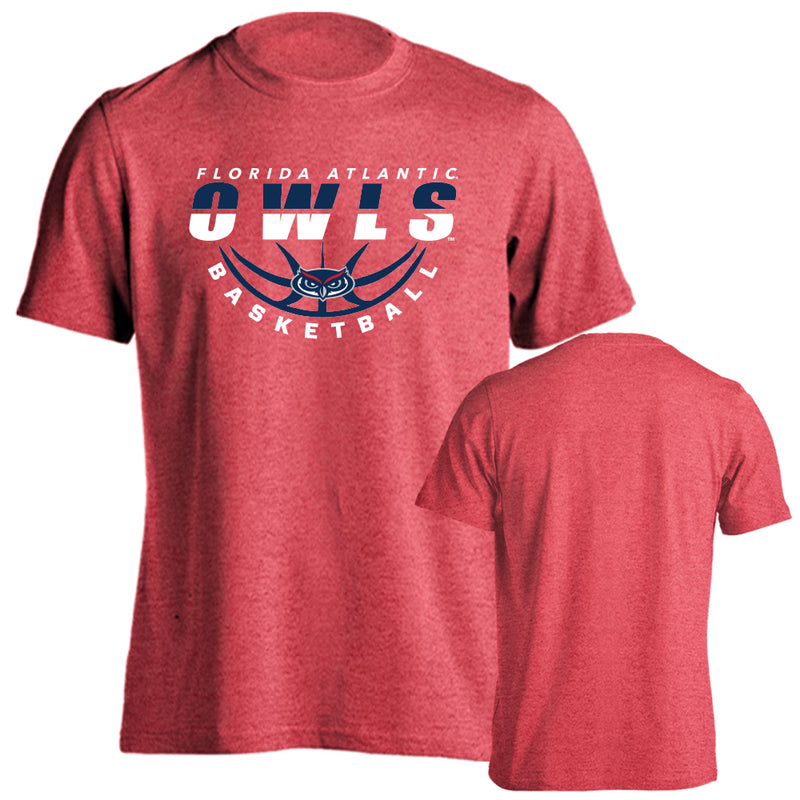 Florida Atlantic Owls FAU Owls Basketball Nothing But Net Short Sleeve T-Shirt