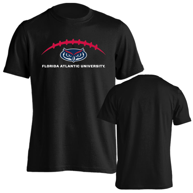 Florida Atlantic University Owls FAU Laces Out Football Short Sleeve T-Shirt