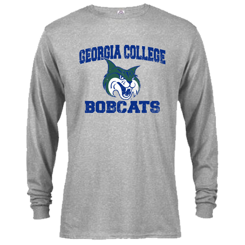 Georgia College and State University GCSU Bobcats Retro  Logo Long Sleeve Tee