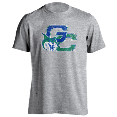 Georgia College Bobcats GCSU Retro Distressed Long Sleeve T-Shirt - Denim Heather, X-Large - View #8