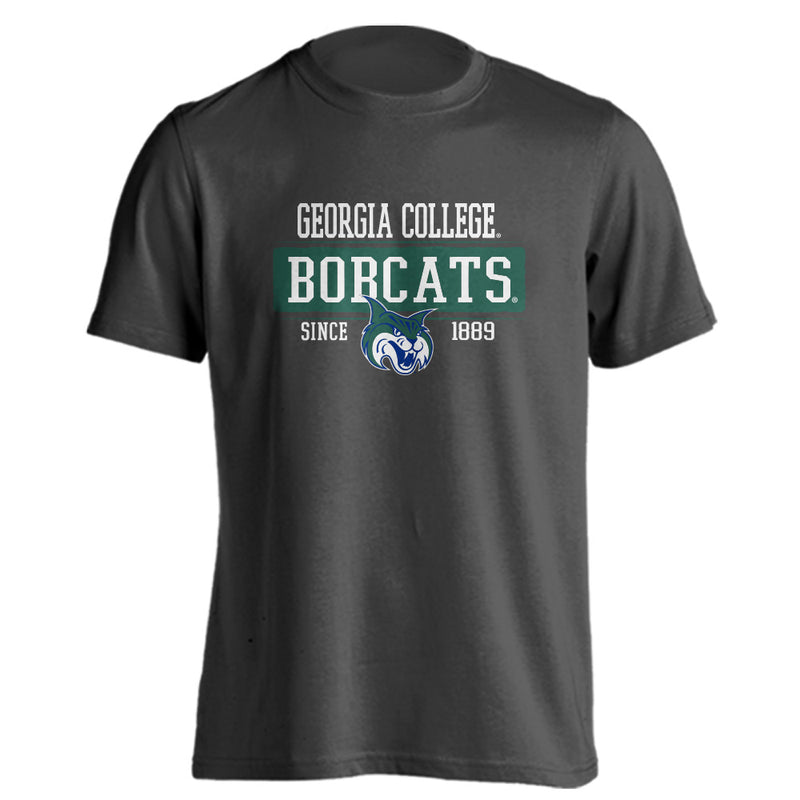 Georgia College and State University GCSU Bobcats Since 1889 Bar Mascot T-Shirt