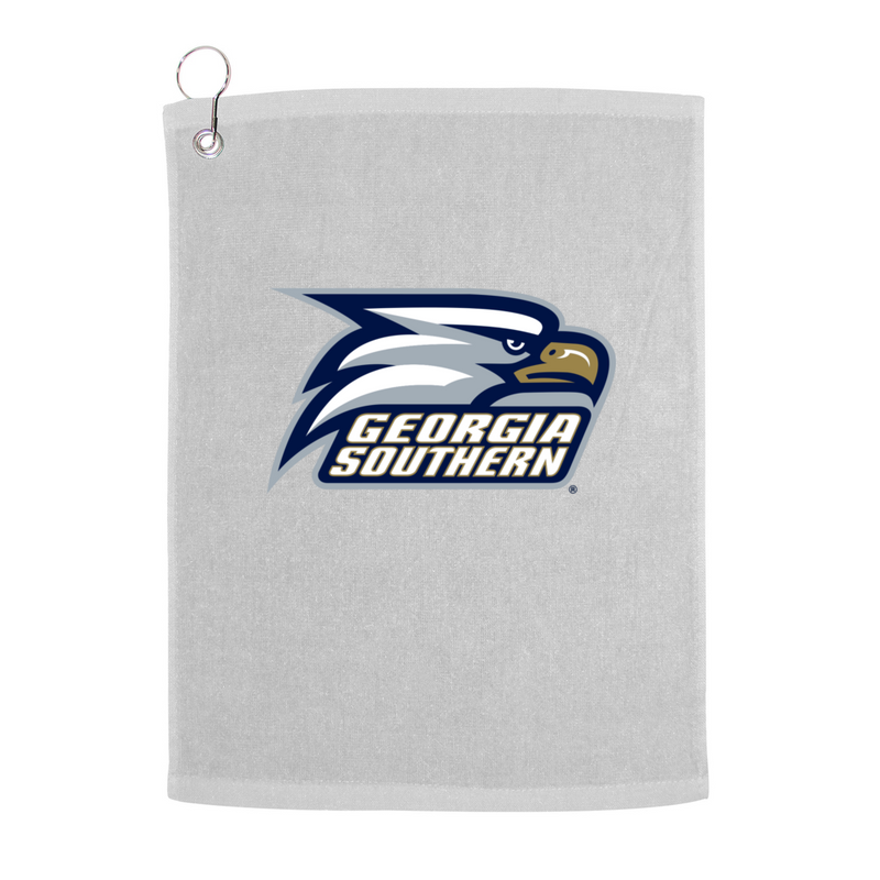 Georgia Southern University Eagles GSU Golf Towel With Logo and Text