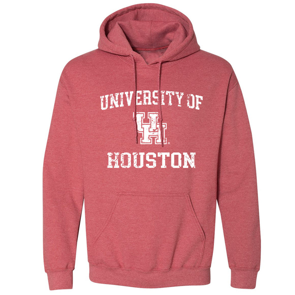 University of Houston Cougars Distressed Retro Logo Hoodie Hooded Swea Sport Your Gear