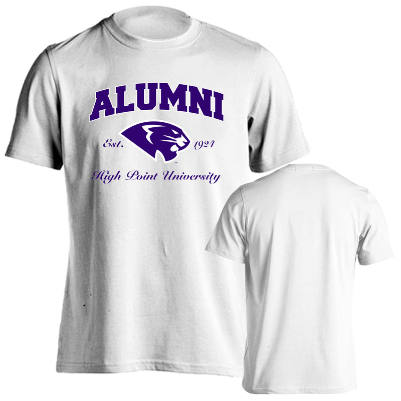 High Point University Panthers HPU Alumni Logo Short Sleeve T-shirt Tee