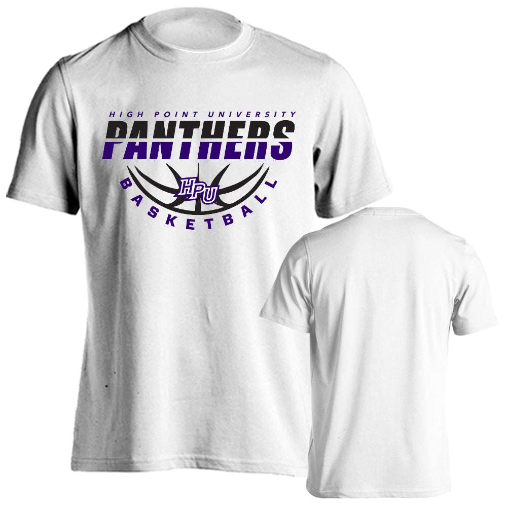 High Point University Panthers Basketball Laces Logo Short Sleeve T-shirt  Tee