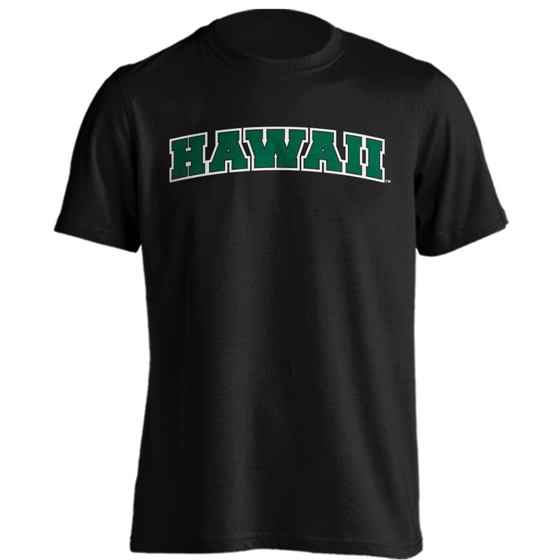 University of Hawaii Rainbow Warriors Arched Text and Logo Short Sleeve T-Shirt