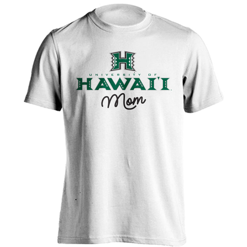 University of Hawaii Rainbow Warriors Mom Tee Short Sleeve T-Shirt