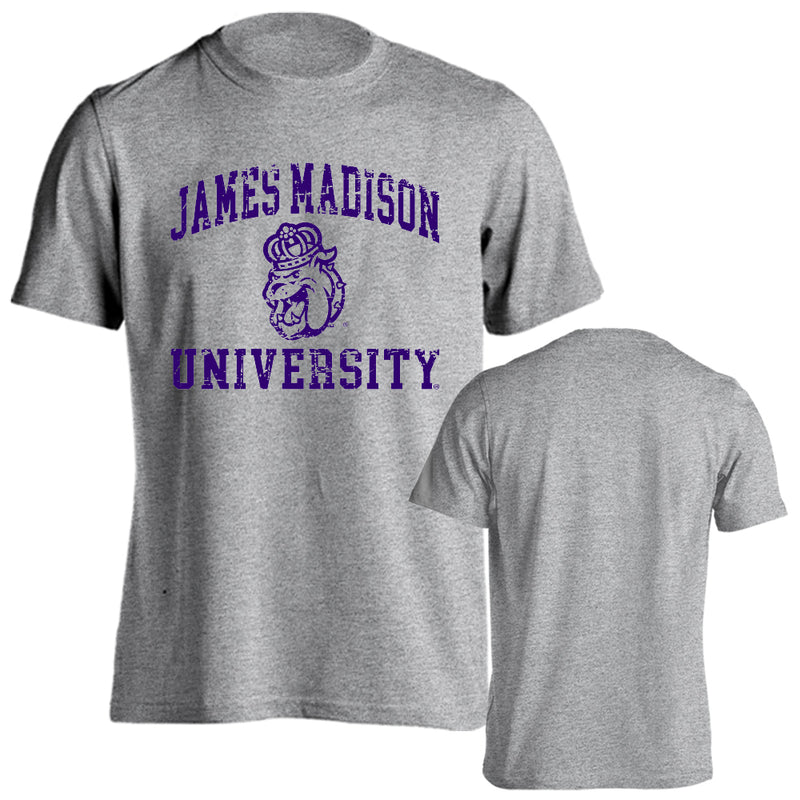 JMU Distressed Retro Mascot T-Shirt